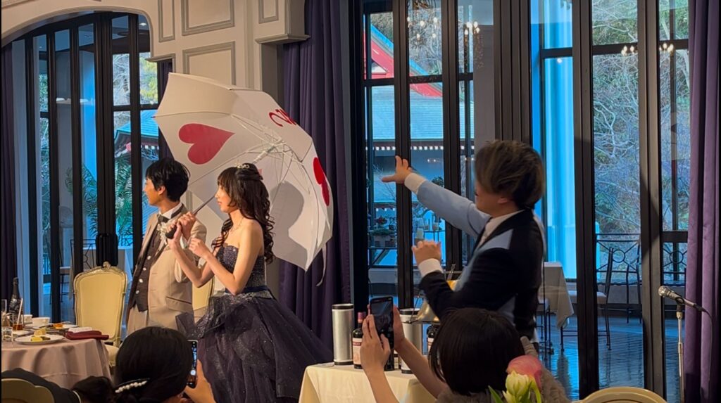 八王子市の結婚式場でのマジックショー